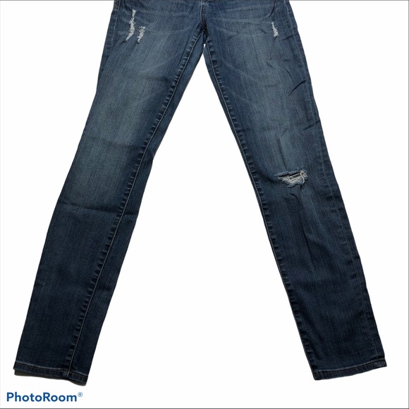 KUT Diana Skinny Distressed Low Rise Stretch Jeans - Picture 4 of 16